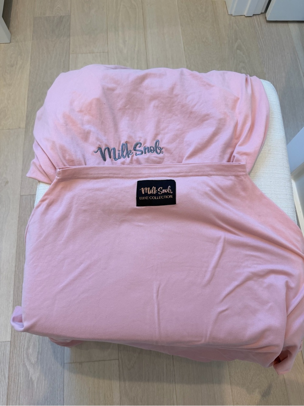 Milk Snob Pink Nursing Cover and Nest Lounge Cover